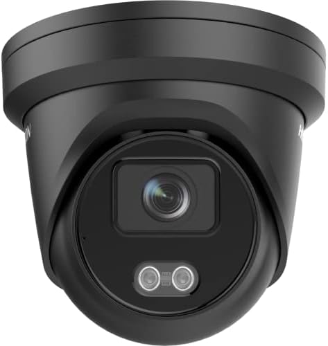 HIKVISION DS-2CD2347G2-LU 4MP 2,8mm 24/7 de imagem colorida Poe Turret IP Camera Smart Human/Vehicle Detecção construída em Mic 130dB