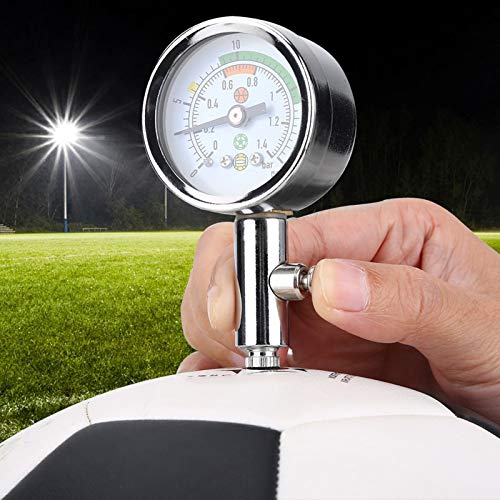 Gão de pressão da bola vbestlife, ferramenta de barômetro do medidor de pressão de ar ajuste a pressão para o vôlei de futebol de basquete