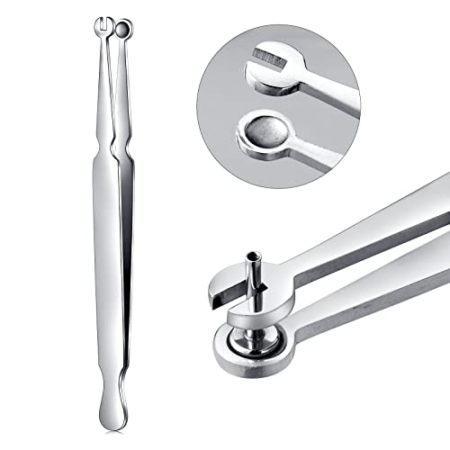 Jiesibao Piercing Barbell braçadeiras, piercing pinças de alicates de aço cirúrgico Captura de brechas de brechas Tweezers