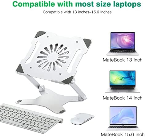 DXX Laptop Stand com notebook USB Riser, titular do laptop, MacBook Stand.Fit por 11-15.6inCh