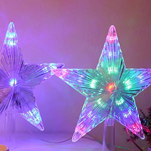 CANIGHT PARA TOPPERS DE ORNAMENTO EM EMPLEDO TROCA TROCA DE Cinco pontadas de Five-Point Star Grilhando Multiplumes