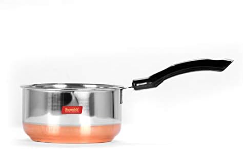 Sumeet aço inoxidável Copper Poupeiro/utensílios de cozinha/contêiner com alça - 0,8 litros