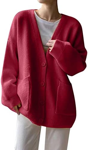 Cardigã de garfo lateral de suéter feminino em ombros e mangas compridas e mangas compridas casacos de inverno