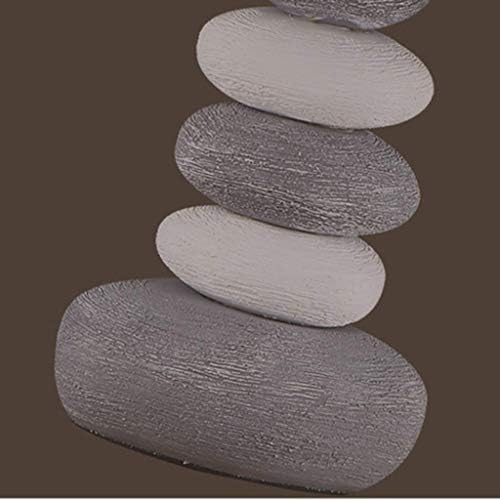 ZSEDP Designs simples tons caseiros de lâmpada de mesa de pedra cerâmica cinza