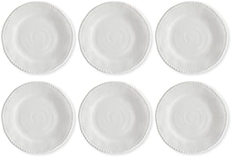 Upware Melamine Dinner Plate Conjunto de 6, lava-louças sem BPA Pratos redondos para jantares para pratos para pratos principais, massas