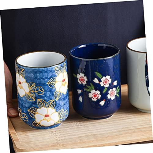 Bestonzon 3pcs xícara de chá de xícara de chá de cerâmica Conjunto de chá vintage xícaras de chá vintage acessórios japoneses