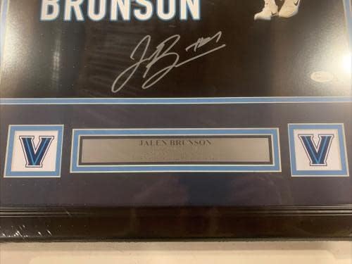 Jalen Brunson Autograph Assinou Villanova 16x20 foto emoldurada JSA - fotos autografadas da NBA