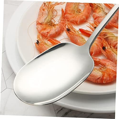 Upkoch 6 pcs que servem colher de aço inoxidável utensílios de servir utensílios de aço inoxidável aço inoxidável que serve colheres que servem colheres de servir de colher conjunto de alimentos de aço inoxidável