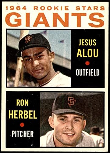 1964 Topps 47 Giants Rookies Jesus Alou/Ron Herbel San Francisco Giants NM+ Giants