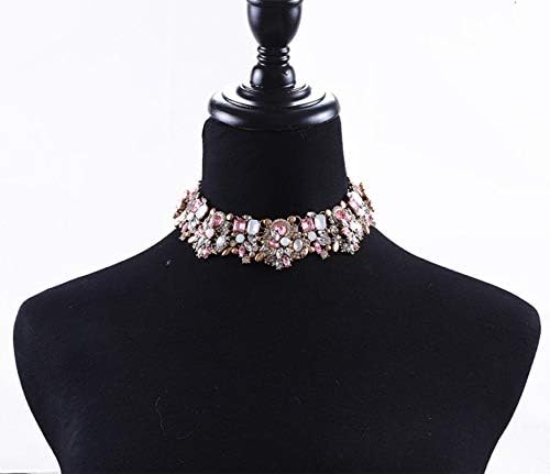 Xinghaikuajing Cadeia de dinheiro curto Acessórios para moda feminina Acessórios de roupas cheios de diamante colares de