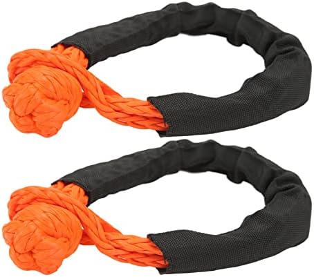 corda de recuperação de manilha macia AQXReight, recuperação de recuperação macia de 8 mm 7 toneladas de laranja portátil leve para escalar camping de passeios de barco