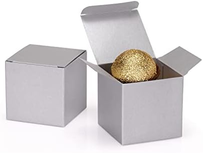 Quotidiano 12pcs Pequeno Glitter Paper Pearlescent Boxes de presente com tampas 2x2x22