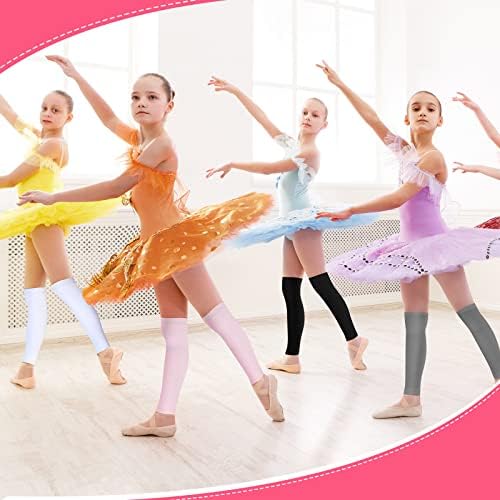 4 pares infantil Kids de dança de inverno aquecedores de pernas de inverno garotas de perneiro acessórios de balé coloridos para meninas dança de bebê