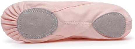 Danzcue Womens Canvas Ballet Slipper, sapatos de dança de balé para mulheres meninas, rosa