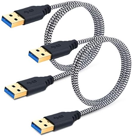 BEDGOODS CABO DE USB 3.0 MASCA A MASC, 2 pés/1m de curta curta tipo A para um cabo de cabo para transferência de dados, DVD