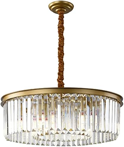 Iluminagem de cristal moderno lustre moderno lustre de iluminação semi-rubor luminária de teto de teto de 2 camadas K9 pendente de cristal leve para sala de jantar na sala de cozinha sala de estar quarto corredor 21.6innch