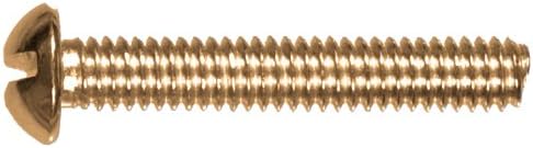 The Hillman Group 2008 8-32 x 1-1/4 parafuso de máquina redonda de cabeça redonda de bronze 24-pacote