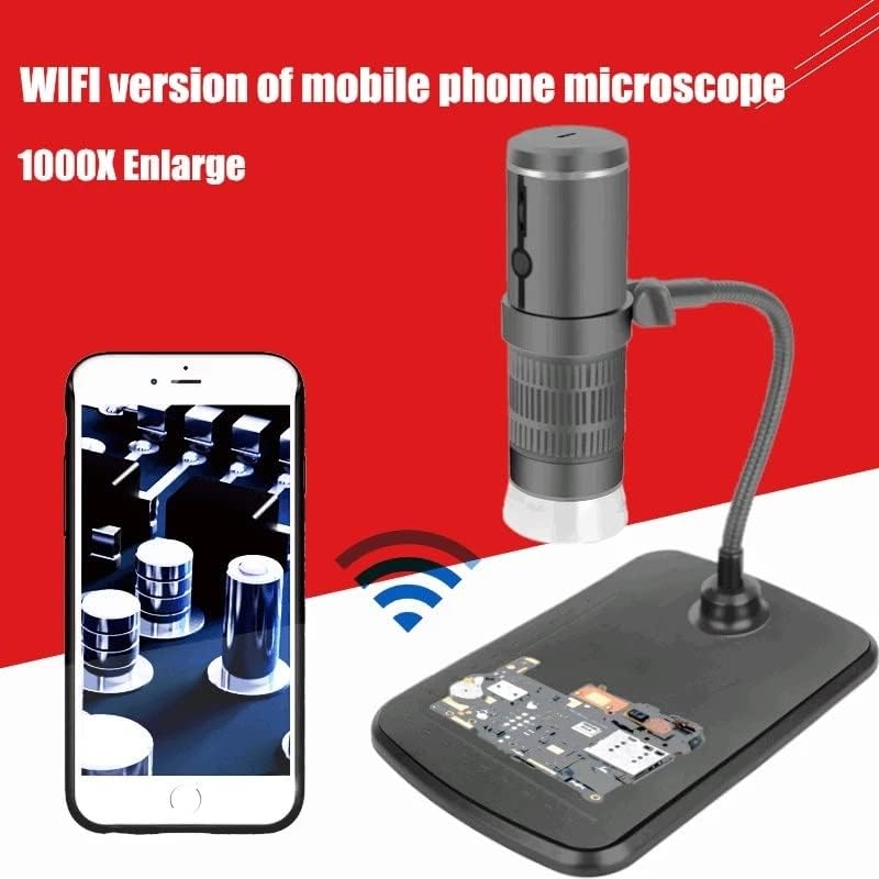 CXDTBH 1000X Microscópio digital 1080p Microscópio de alta definição Vídeo da câmera do telefone inteligente para exibição de slides de soldagem por PCB etc.