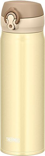 Thermos Water Bottle Bottle Vacuum Isulation Travel Caneca [Tipo aberto de um toque] 0.5L Cor: ouro cremoso
