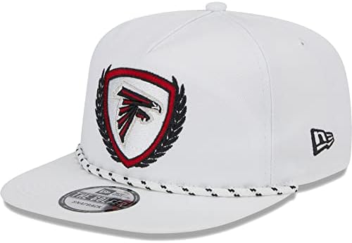 New Era Men's White Atlanta Falcons Tee Golfer 9Fifty Snapback Hat