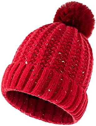 BDDVIQNN WOMENS WINTER NATILIZAÇÃO CAPA DE CHAPO QUENTE com chapéus falsos pom e inverno para homens homens tricotaram