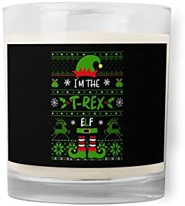 2myhands Eu sou o T-Rex Elf Bossy Feliz Natal Cera Cera