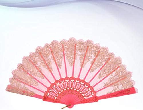 Fã de dobramento chinês curado de cura 1pc - estilo retro grande ventilador de mão dobrável para mulheres e meninas, fã