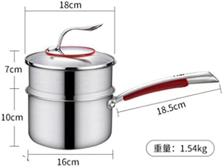 N/A 7pcs 316 aço inoxidável não-bastão conjunto de panela de cozinha de sopa Fritar panela frigideira Conjunto de