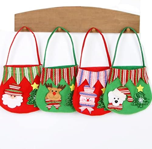 Nolitoy 3pcs Goodie Stocking Claus Treat White Gift Fute Party Party Candy Candy