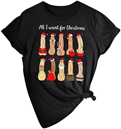Homens feminino Feia camisa de Natal Camisa Papai Noel Dirty Christmas Funny Christmas Tee Gift for Tops Exercício Mulheres