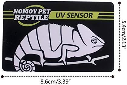 Bellowsyaler réptil uvb lâmpada de lâmpada de lâmpada de lâmpada UV Testes UV Medidor de papel Medidor de animais de estimação