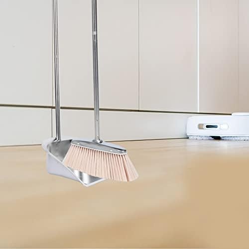 Doitool Push Broom Broom and Dustpan Conjunto de limpeza de limpeza