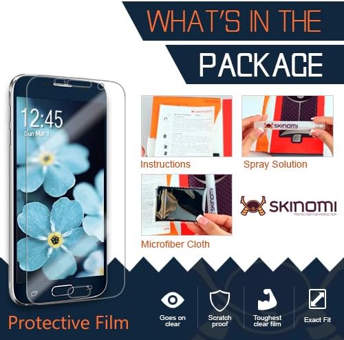 Protetor de tela Skinomi compatível com ZTE Quartz Clear Techskin TPU Anti-Bubble HD Film