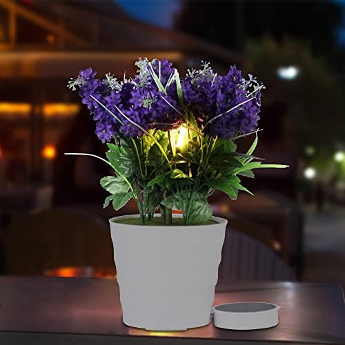 Luzes de flores solares ao ar livre Ufunda com maconha, Luzes LED decorativas da via paisagem, luzes solares de lavanda resistentes a UV, à prova d'água ao ar livre para decoração de jardim, gramado, pátio, pátio, calçada