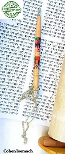 Judaica Judaica Torá Yad Torá Ponteiro feito em Israel Wood 7