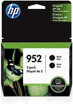 HP 952 | 2 cartuchos de tinta | Preto | Trabalha com a HP OfficeJet Pro 7700 Series, 8200 Series, 8700 Series | 3yp21an
