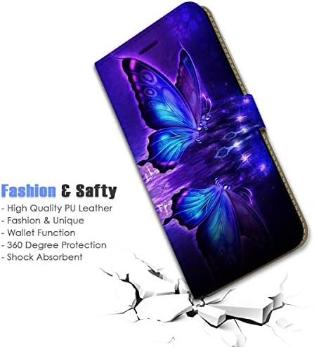 Para Samsung S23 Ultra, para Samsung Galaxy S23 Ultra, capa de capa de carteira de flip de flip, A24225 Butterfly Butterfly