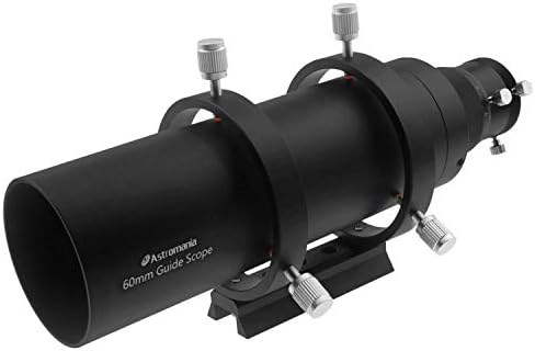 Astromania 60mm Compact Deluxe Finder & Guidescope Kit com focador helicoidal duplo de 1,25 - guiando o escopo do mini -guia: