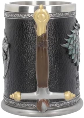 O inverno está chegando caneca de tanque | Drinkware de aço inoxidável inspirado em Game of Thrones com design exclusivo