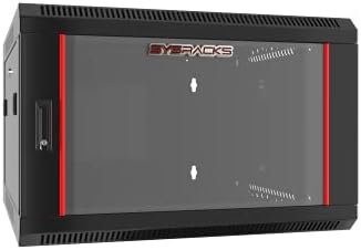 SYSRACKS - Gabinete de dados de rede - Montagem de rack 6U - Montagem de parede It Rack - Blodking - Rack de servidor - Rack
