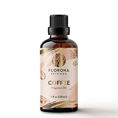 Florona Coffee Premium Quality Fragrance Oil - 1 fl oz para fabricação de sabão, fabricação de velas, aromaterapia