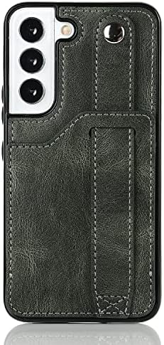 Capa de capa de telefone Compatível com Samsung Galaxy S22 Plus Caixa de telefonia de couro Stand Stap Strap Telefone Caixa