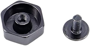 Meprotal 16pcs Couro rebite os garanhões de botão de metal com parafusos com parafusos para mochila em couro DIY Acessórios artesanais