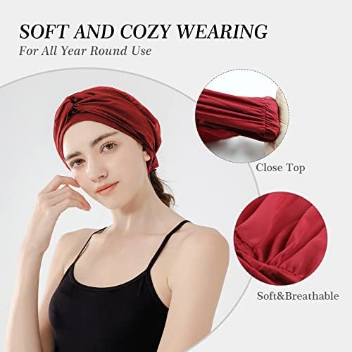 Aflypig Chemo Headwear Turbans for Women Hair Long Hair Headwraps Chapes Cancer Sleep Beanie Silky Silky For Women Women Hair