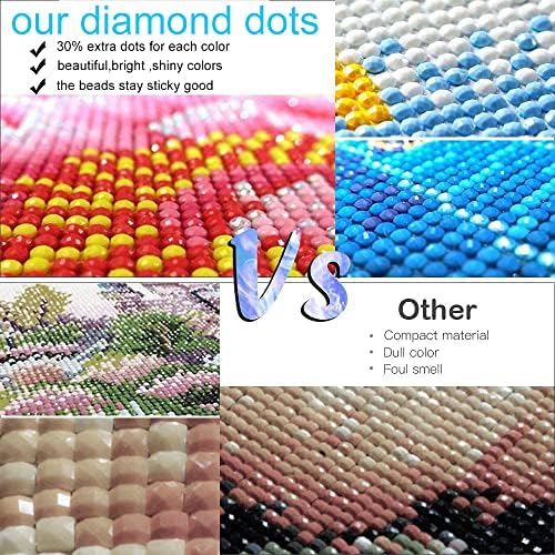 Kits de pintura de arte de diamante para adultos -Potter de arremesso redonda de diamantes de diamante de diamante para