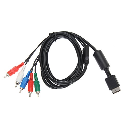 Whitelotous HDTV AV Audio Video Component Cable cabo para Sony PS2 PS3