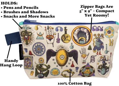 Bolsa de alquimia - bolsa de zíper de 9 de 9 para lápis, ferramentas, cosméticos, produtos de higiene pessoal e muito mais