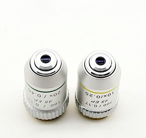 Kit de acessórios para microscópio para adultos 4x 10x 20x 40x 60x 100x Plano Achromático Lens de objetiva Microscópio