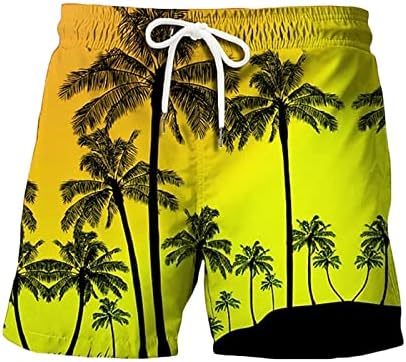 Jovens mass nado de nadar masculino e shorts casuais de shorts de shorts impressos com calças de praia com mensagens de mensagens