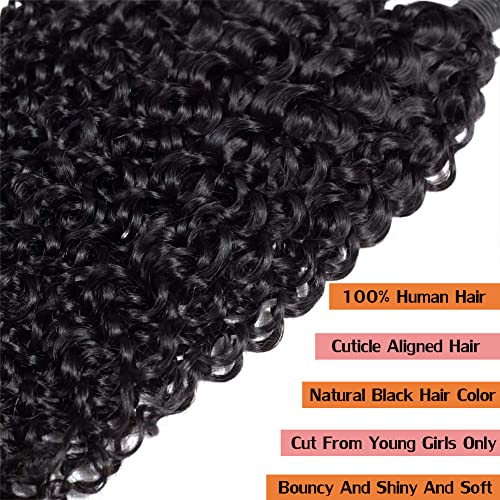 Cabelo único Cabelo de cabelo humano Cabelo virgem Jerry Wave Curly Wave One Bundle 12A Extensões de cabelo não processadas